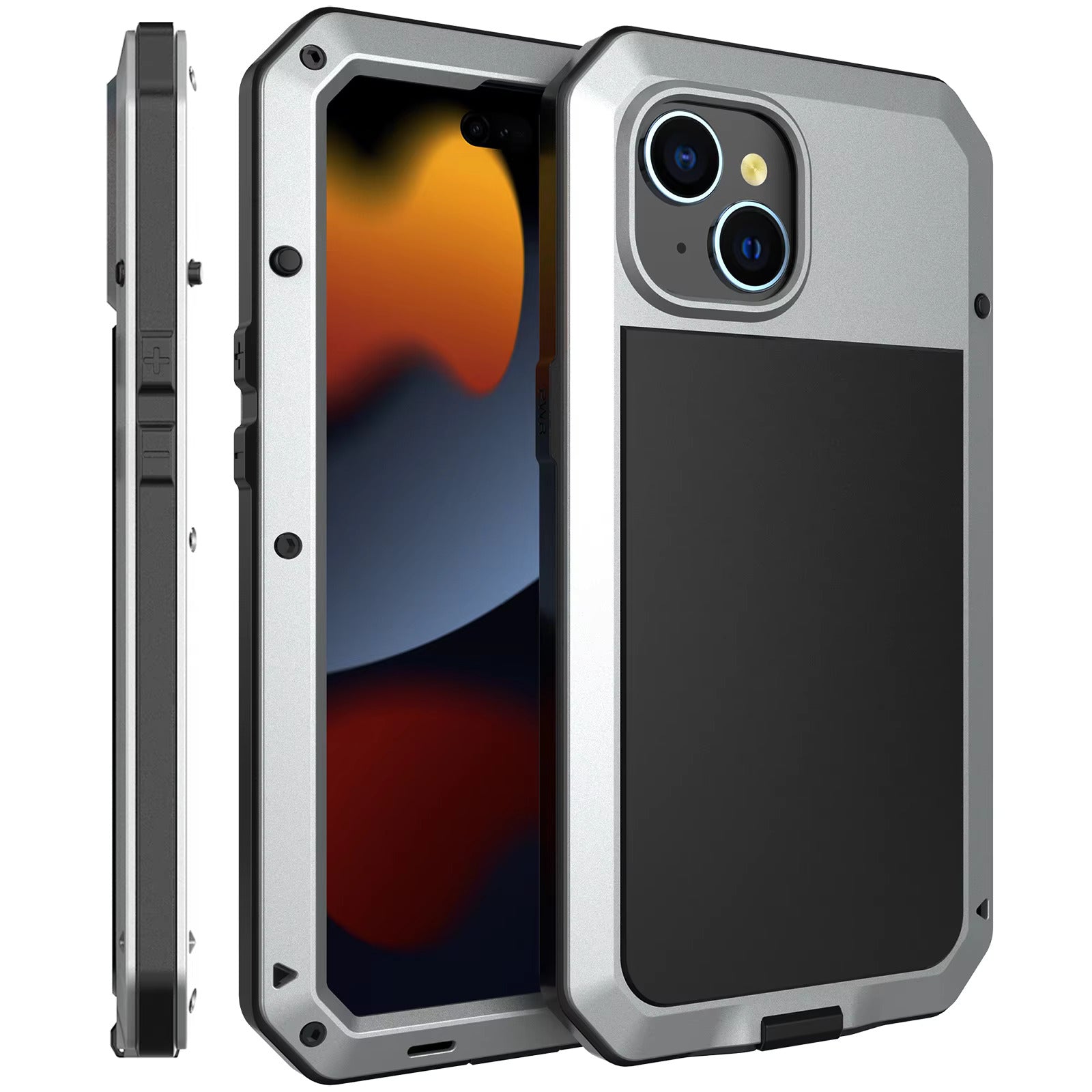 Tank Style Metal Case with Full Protection Shell for iPhone