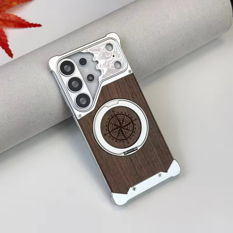 Compass WoodMetal Case For Samsung