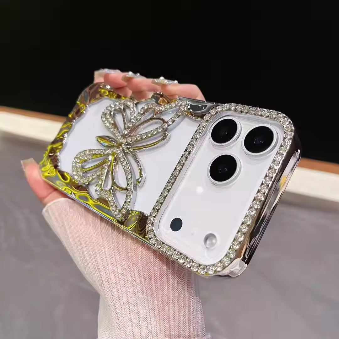 Crystal Butterfly Bling Case For iPhone