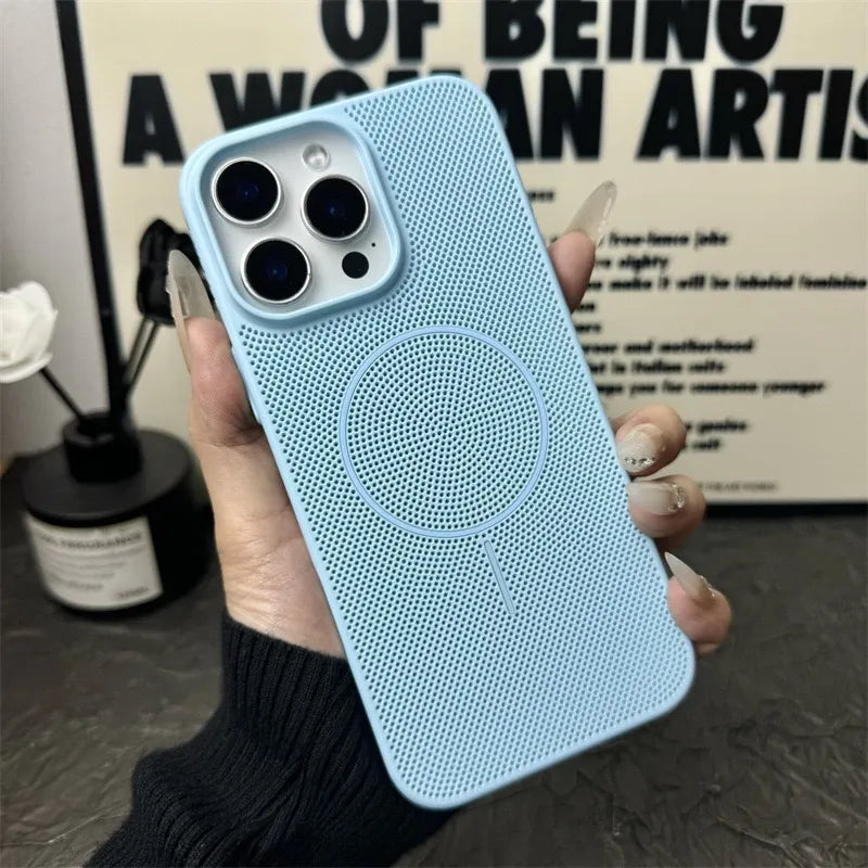 Breathable Mesh Texture Case For iPhone