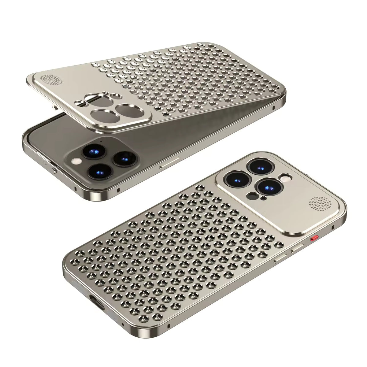 Pop-Up Aluminum Alloy Heat Dissipation Case for iPhone