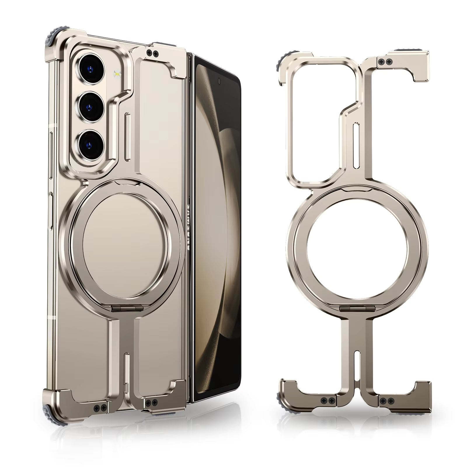 AirCase With 360 Degree Rotatable Metal Phone Stand For Samsung Galaxy Z Fold