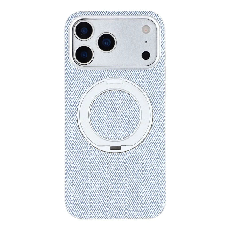 Herringbone Magnetic Ring Stand Case for iPhone