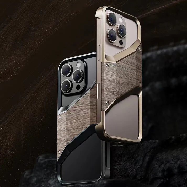 Wood And Metal New Design Case For iPhone