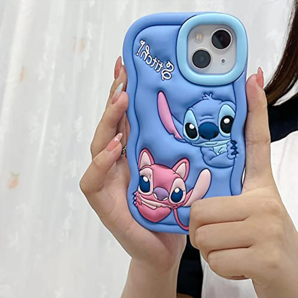 Stitch Cartoon Art Case For iPhone