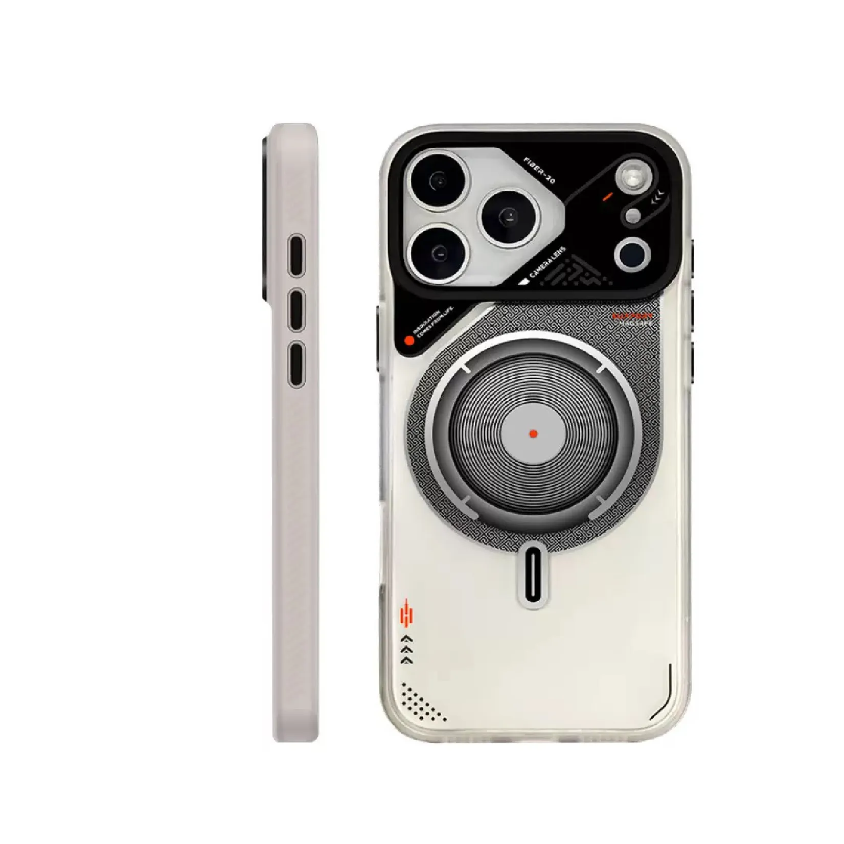 Cyber Semi-transparent Case For iPhone