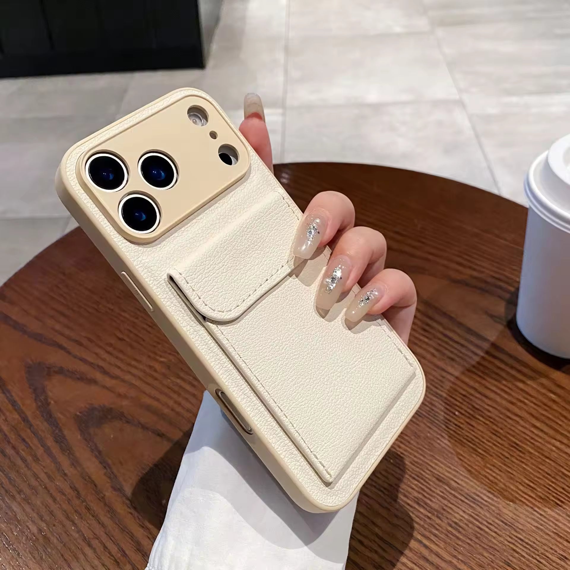 LeatherPocket Card Holder Case For iPhone