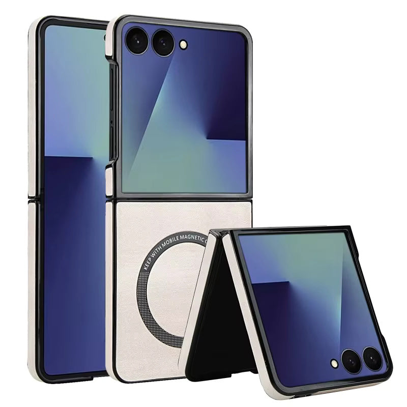 LeatherRIng Case For Samsung Flip