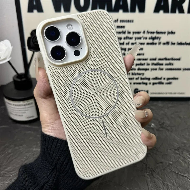 Breathable Mesh Texture Case For iPhone