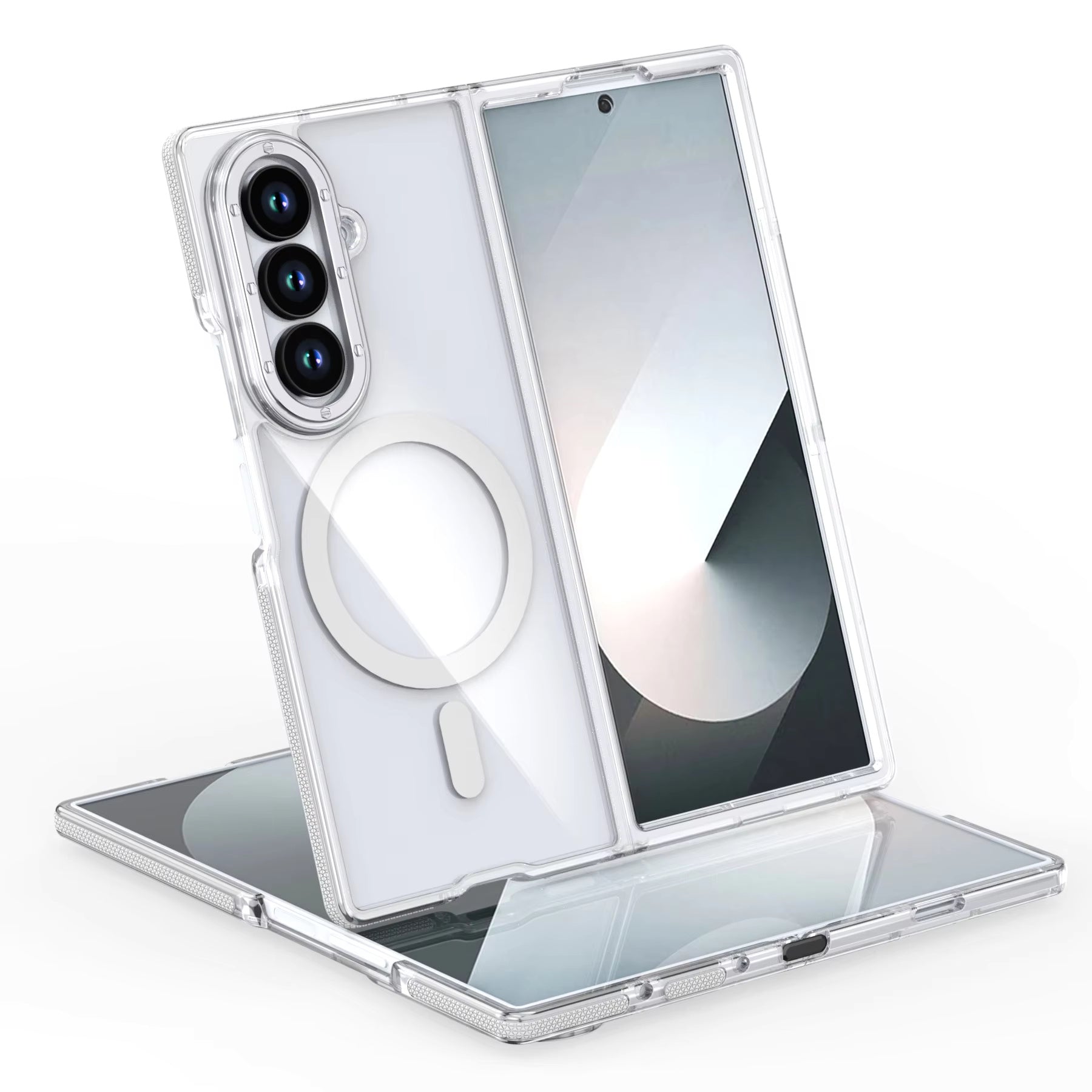 ColorBorder Transparent Case For Samsung Fold