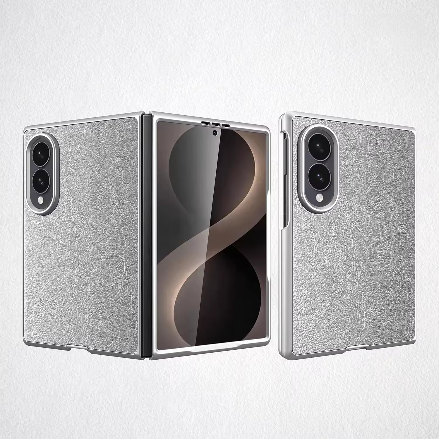 PU Crazy Horse Pattern Case For Samsung Fold