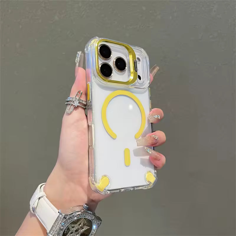 Clear GoldEdge Case For iPhone