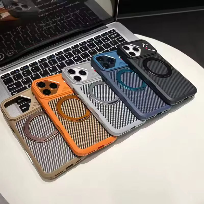 Carbon Fiber Ringstand Case for iPhone