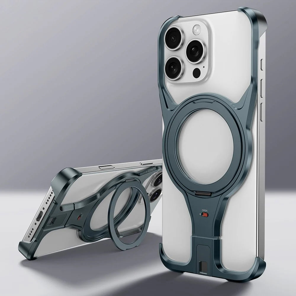 YMetal Case With Rotating Stand For iPhone