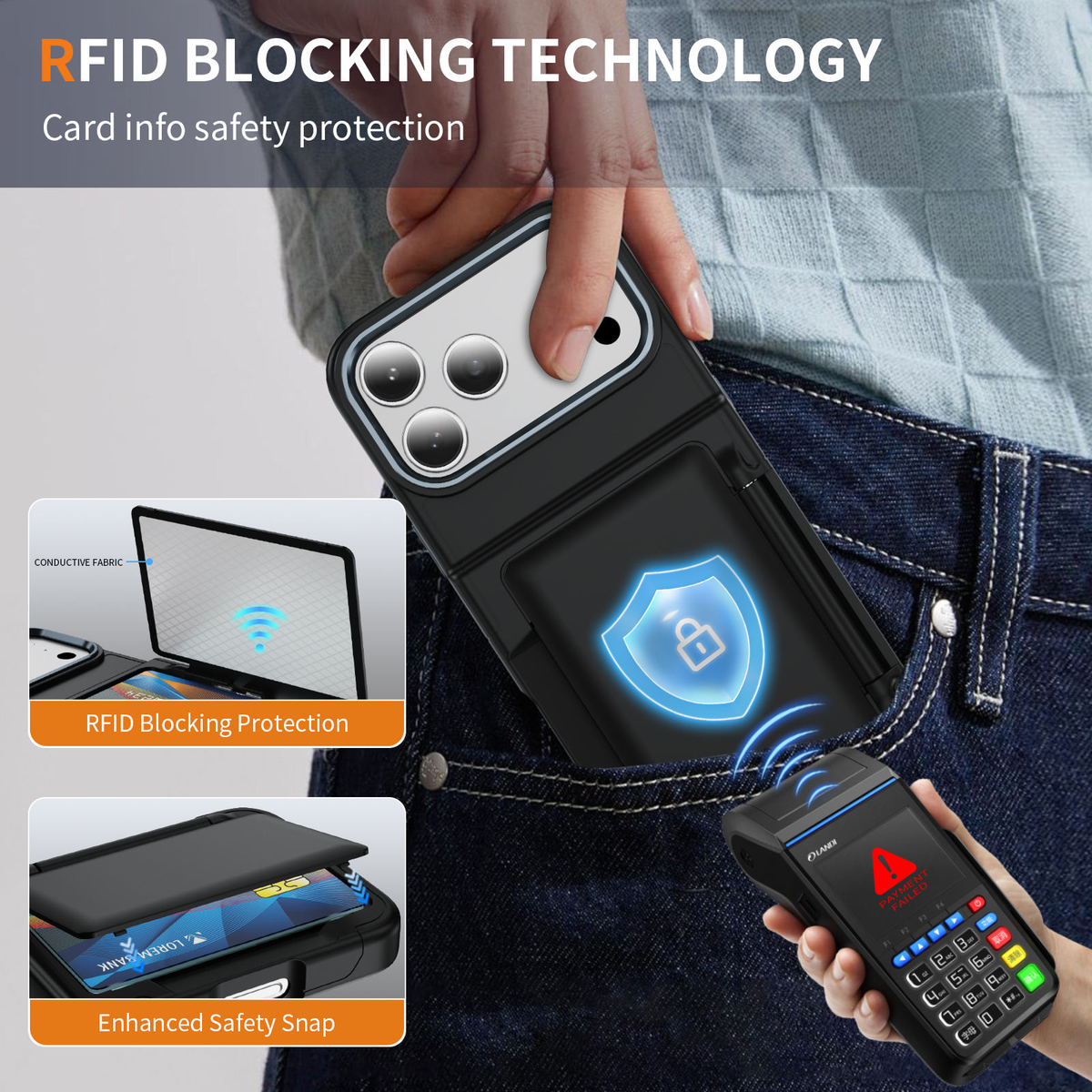 Dual Card Holder & Wallet Phone Case For iPhone