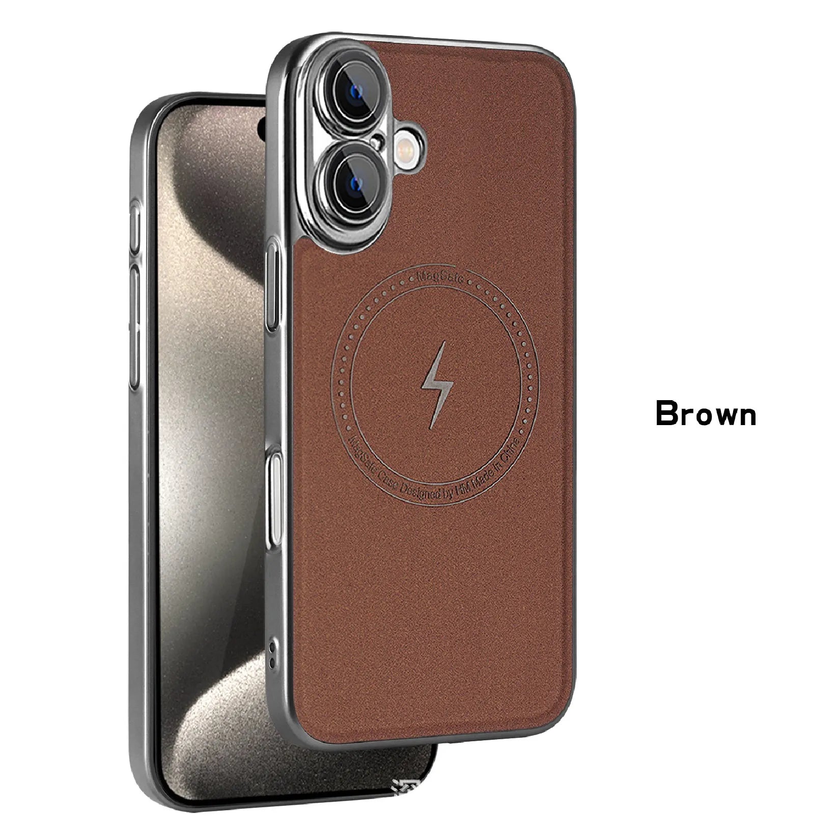 Lightning Leather Magnetic Case For iPhone