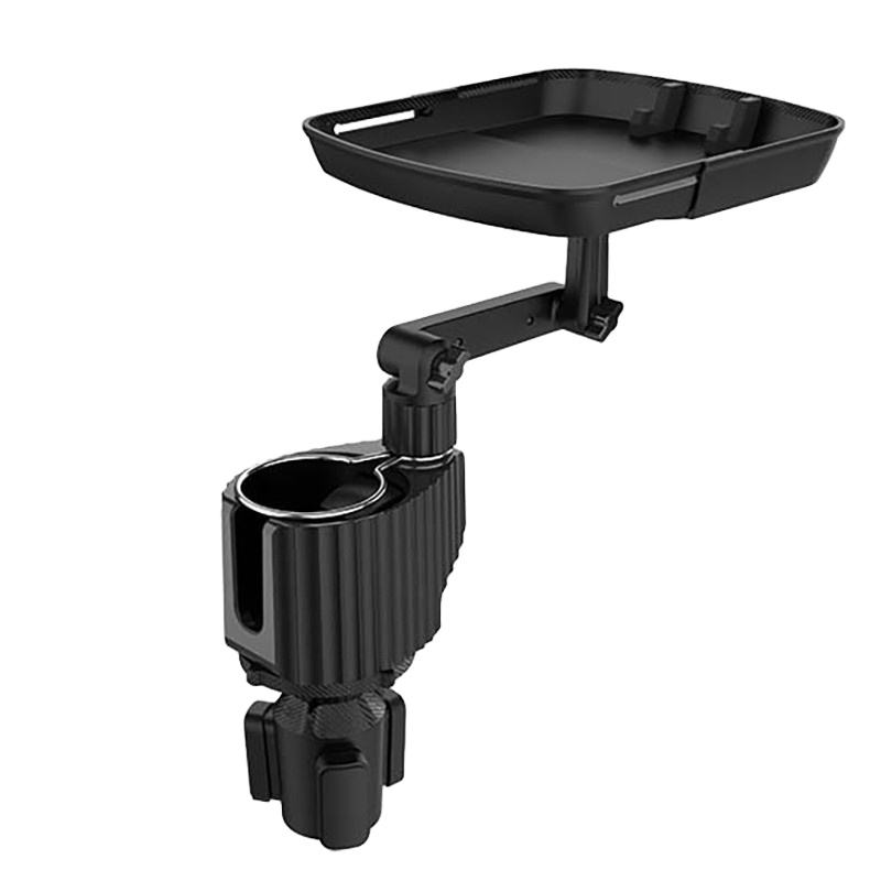 Car 360 Degree Rotating Dinner Cup Holder with Adjustable Swivel Tray