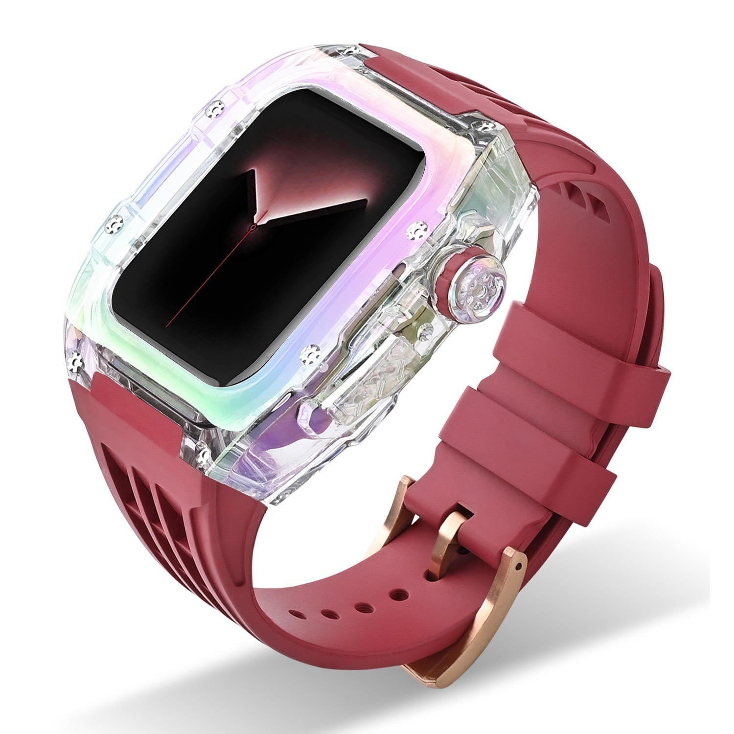 Mermaid Aurora Transparent Color Watch Case 44mm/45mm