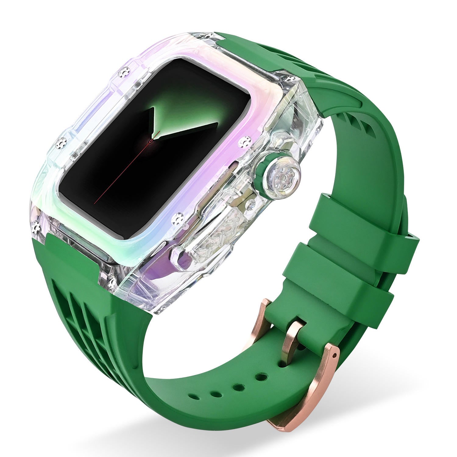 Mermaid Aurora Transparent Color Watch Case 44mm/45mm