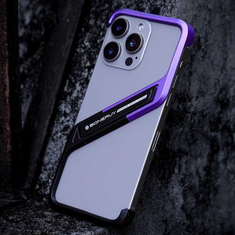 Aluminum Alloy Bezel-less Ultra Lightweight Phone Case With Stand