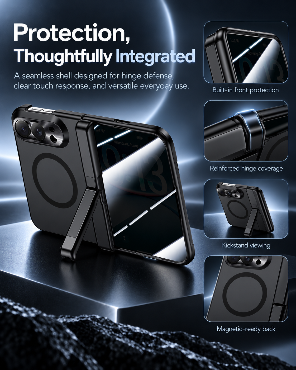 Premium Magsafe Kickstand Case for iPhone Duo