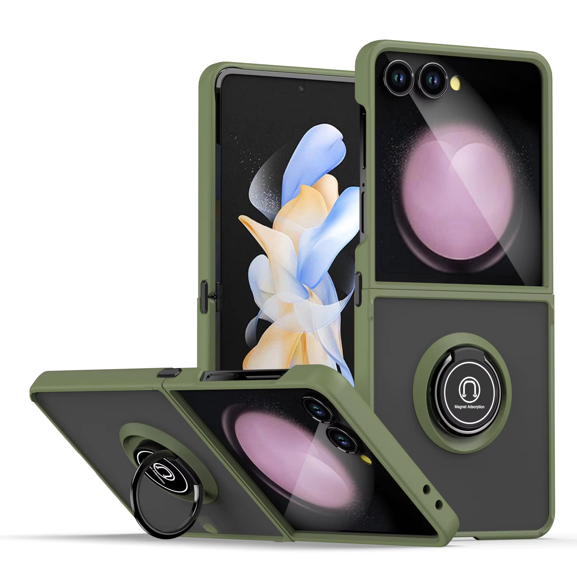 BuiltInMagnet Color Case For Samsung Flip