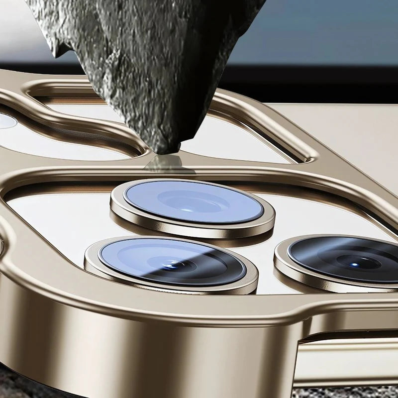 Luxury Minimilistic Case With Camera Ring for iPhone