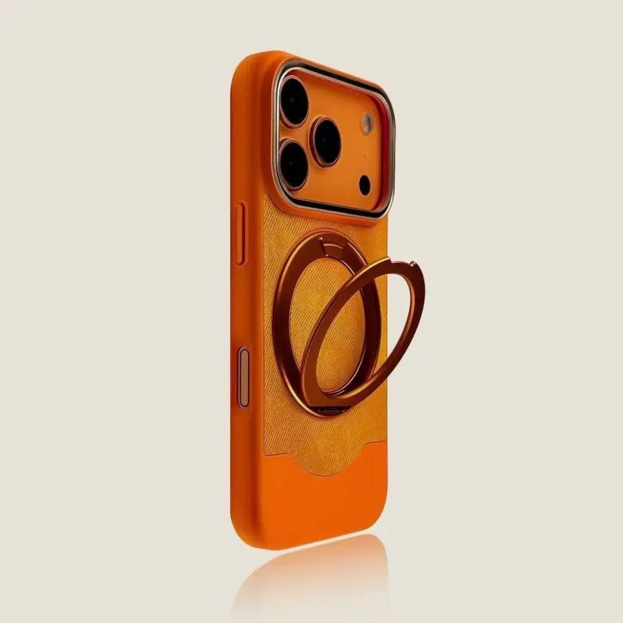 TPU Velvet Magnetic Stand Case For iPhone