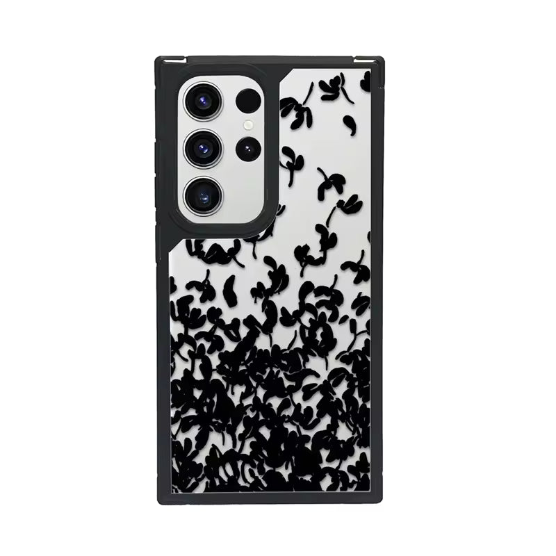 Noir Botanica Transparent Case For Samsung
