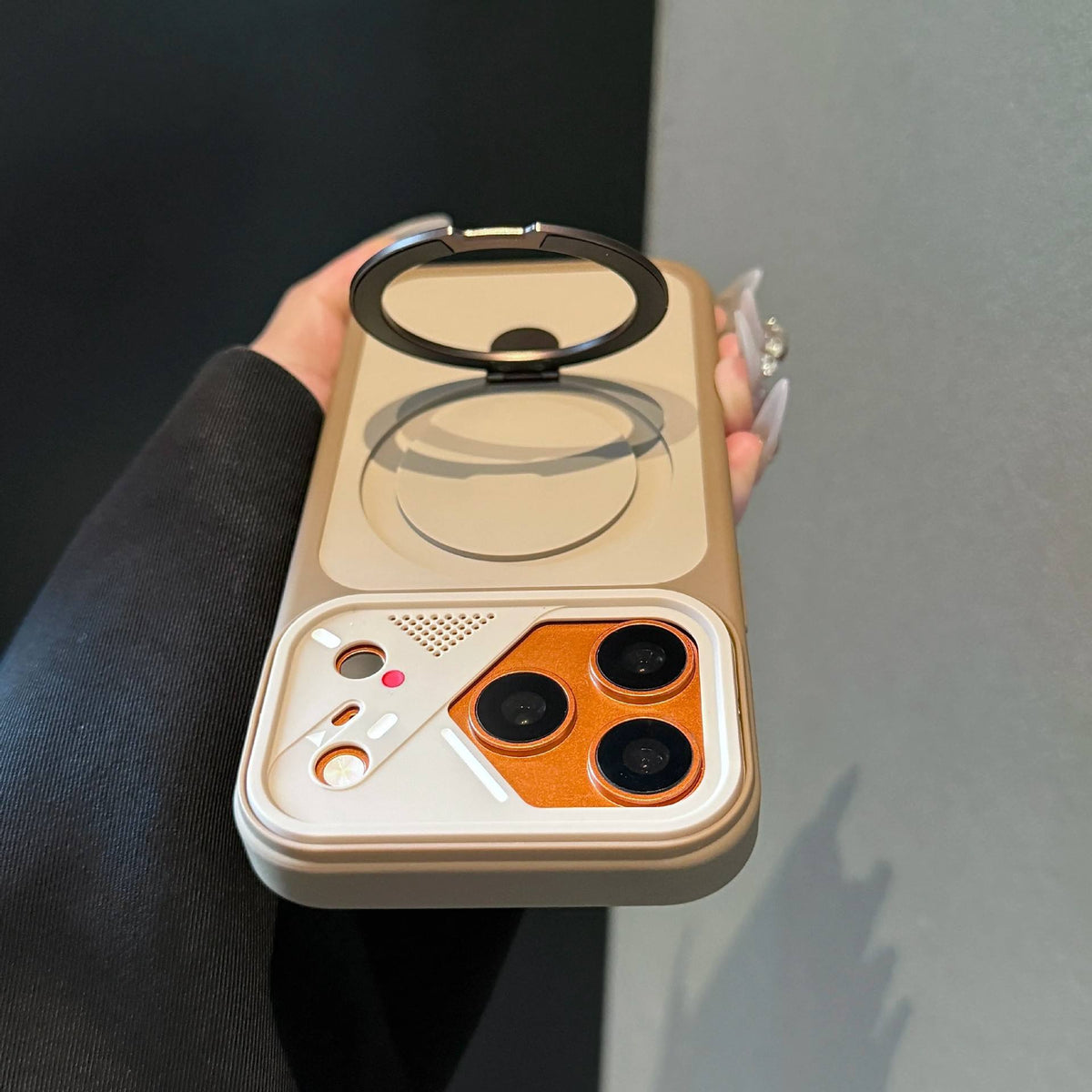 TPU Phone Case With Metal Ringstand for iPhone