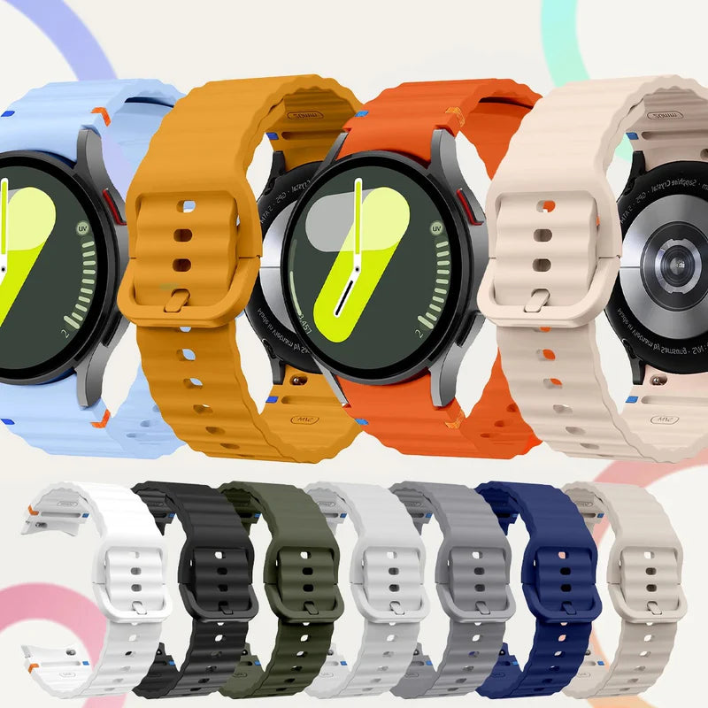 Color Silicone Sport Band For Samsung Watch