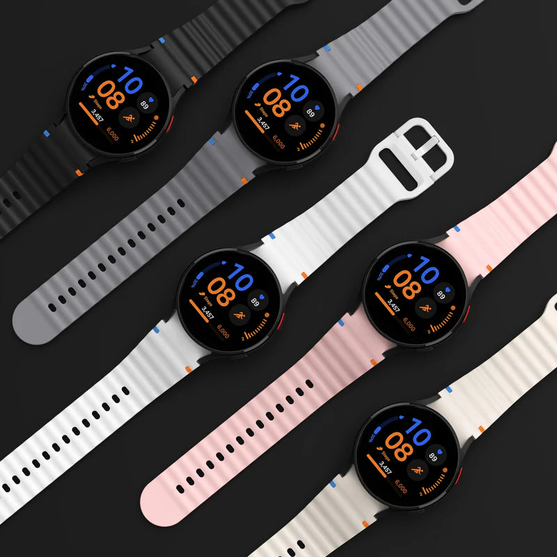 Color Silicone Sport Band For Samsung Watch