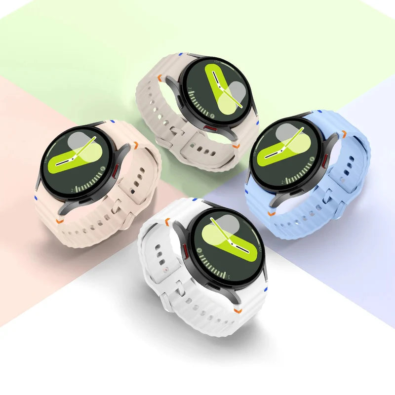 Color Silicone Sport Band For Samsung Watch