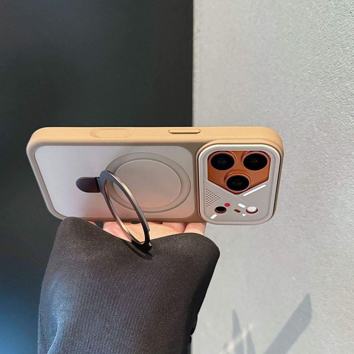 TPU Phone Case With Metal Ringstand for iPhone