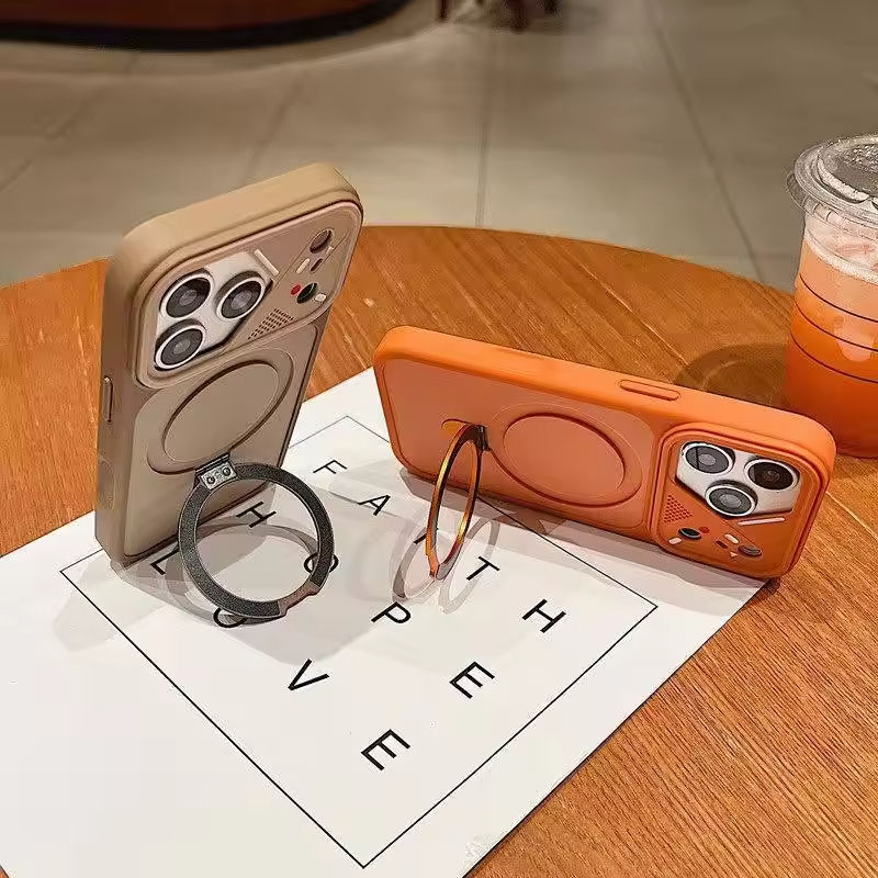 TPU Phone Case With Metal Ringstand for iPhone