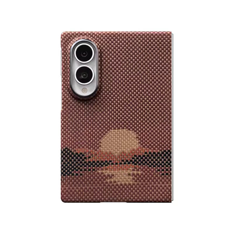 Colour Magnetic Carbon Fiber Case For Samsung Fold
